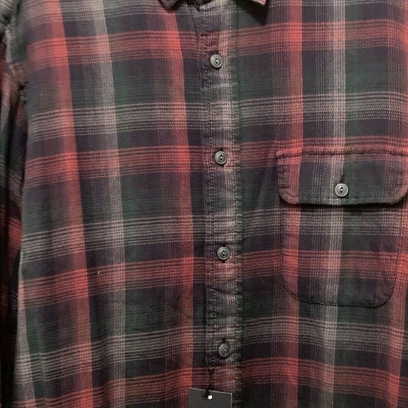 Cotton Flannel Cremieux shirt mens large flannel button up NWT - Picture 3 of 7